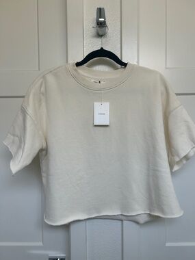 XiRENA Off-White Cropped Crewneck Tee